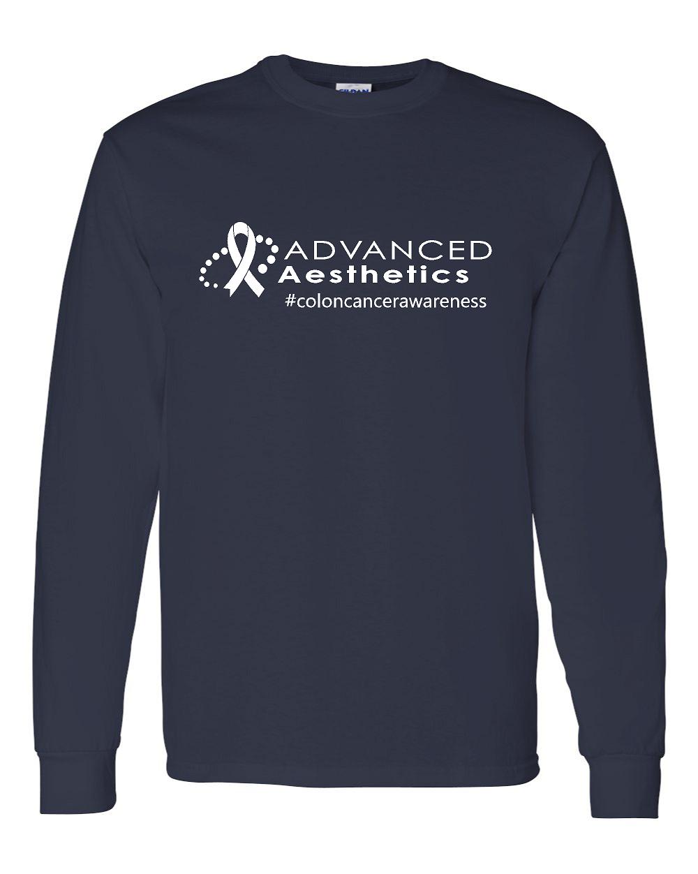 Advanced Aesthetics #coloncancerawareness Long Sleeve T-shirt