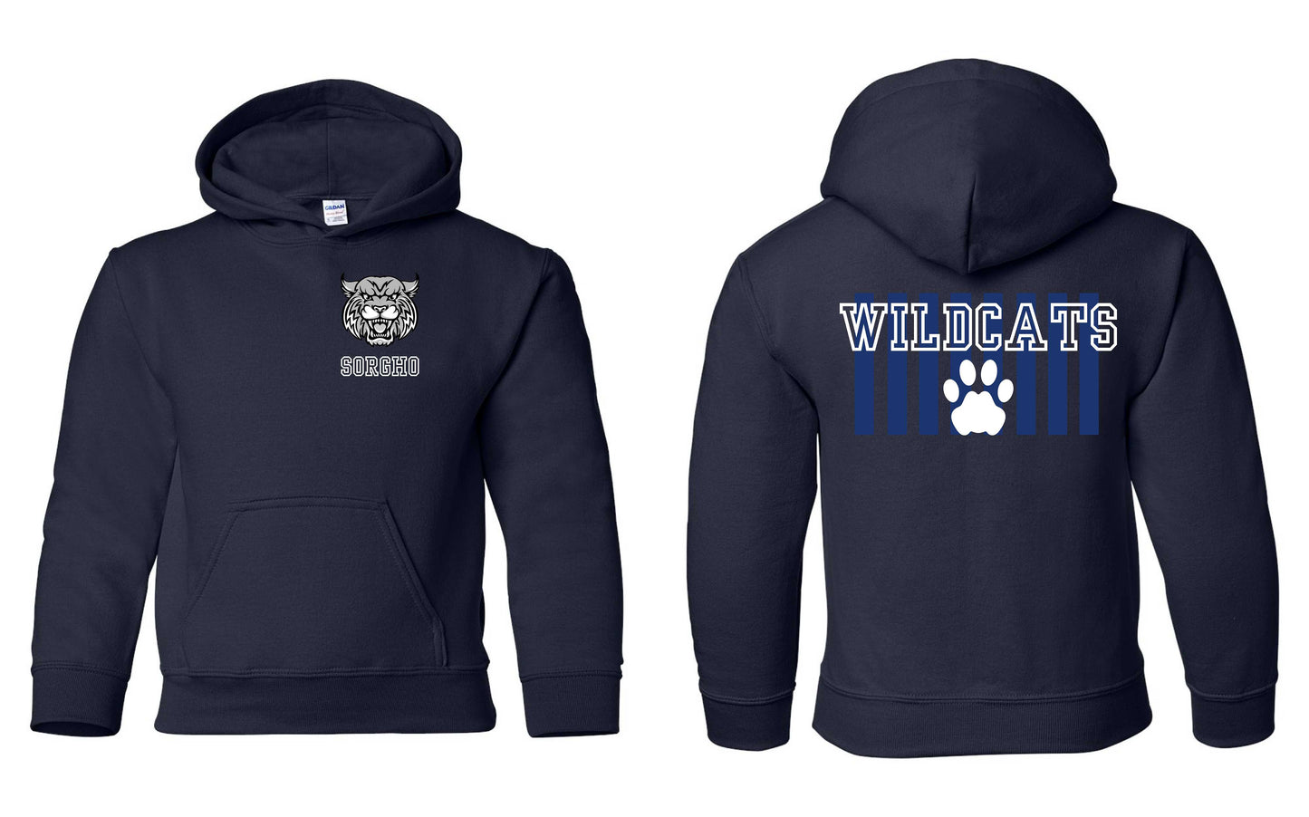 Sorgho Elementary Wildcats Hooded Sweatshirt