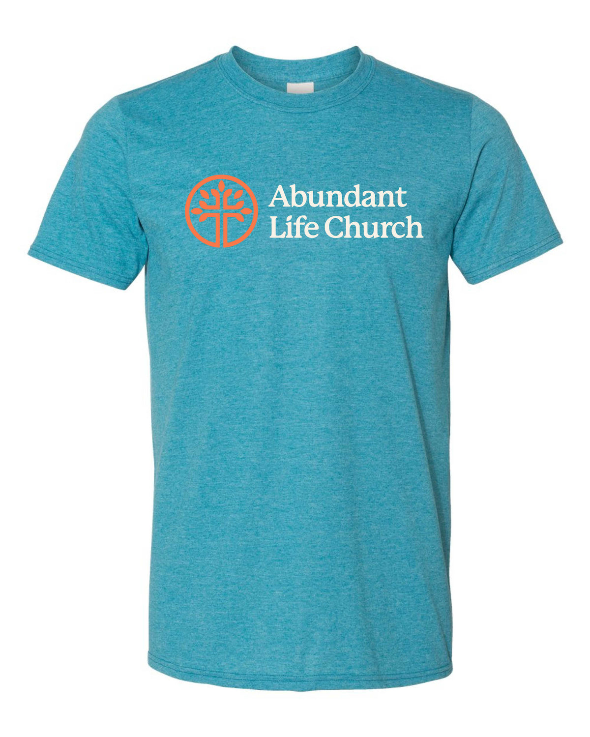 ABUNDANT LIFE HEATHER SAPPHIRE SOFT T-SHIRT