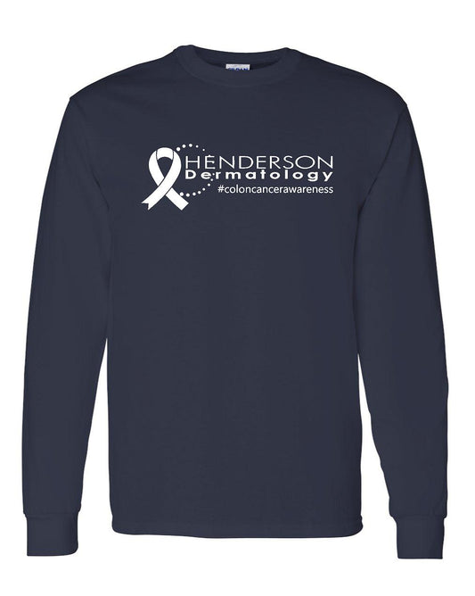 Henderson Dermatology #coloncancerawareness Long Sleeve T-shirt