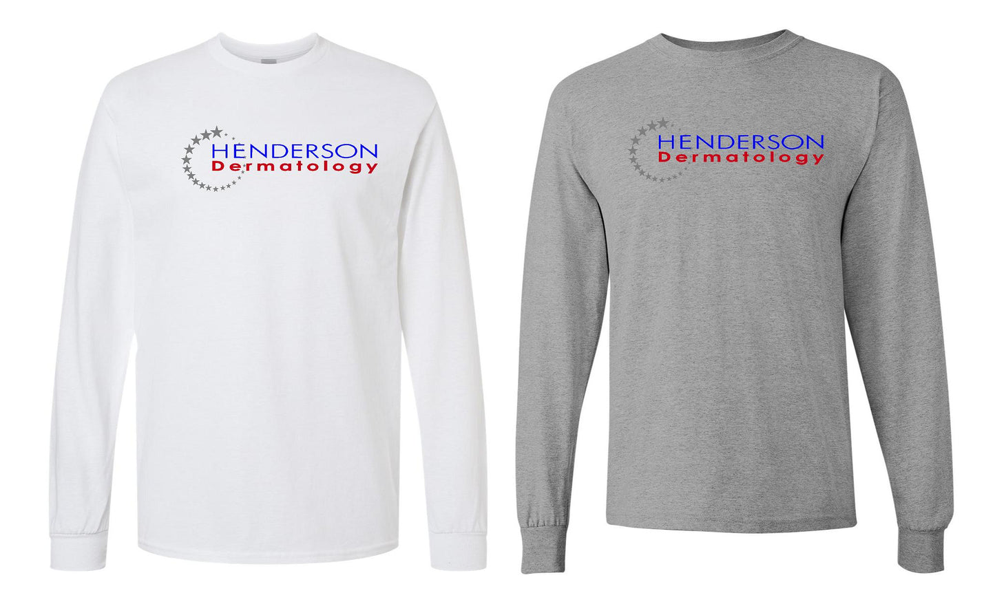 Henderson Dermatology Long Sleeve T-shirt (stars are glitter)