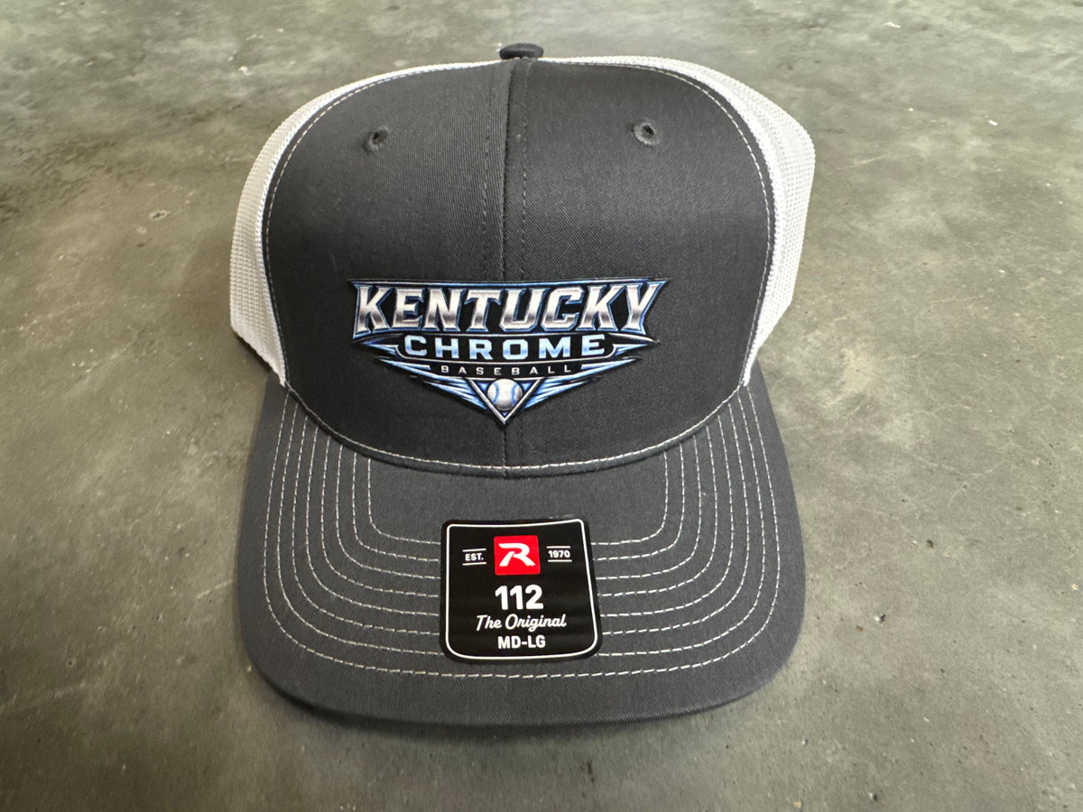 Chrome Baseball Patch hat Gray/White