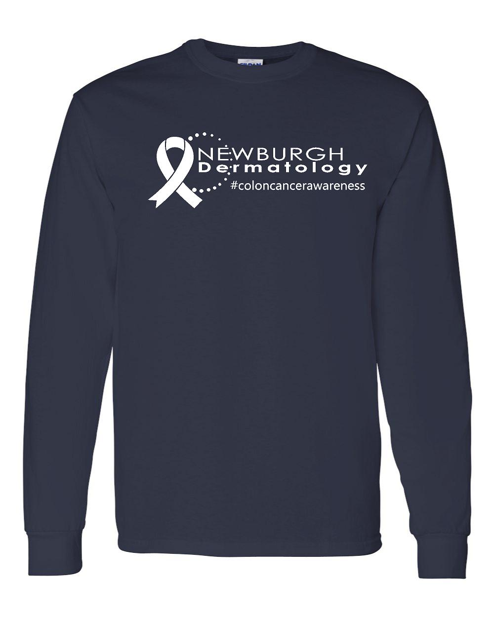 Newburgh Dermatology #coloncancerawareness Long Sleeve T-shirt