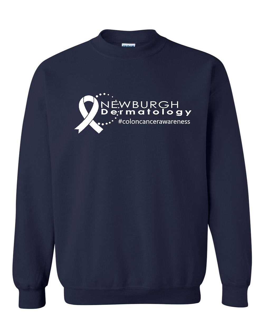 Newburgh Dermatology #coloncancerawareness Crew Sweatshirt