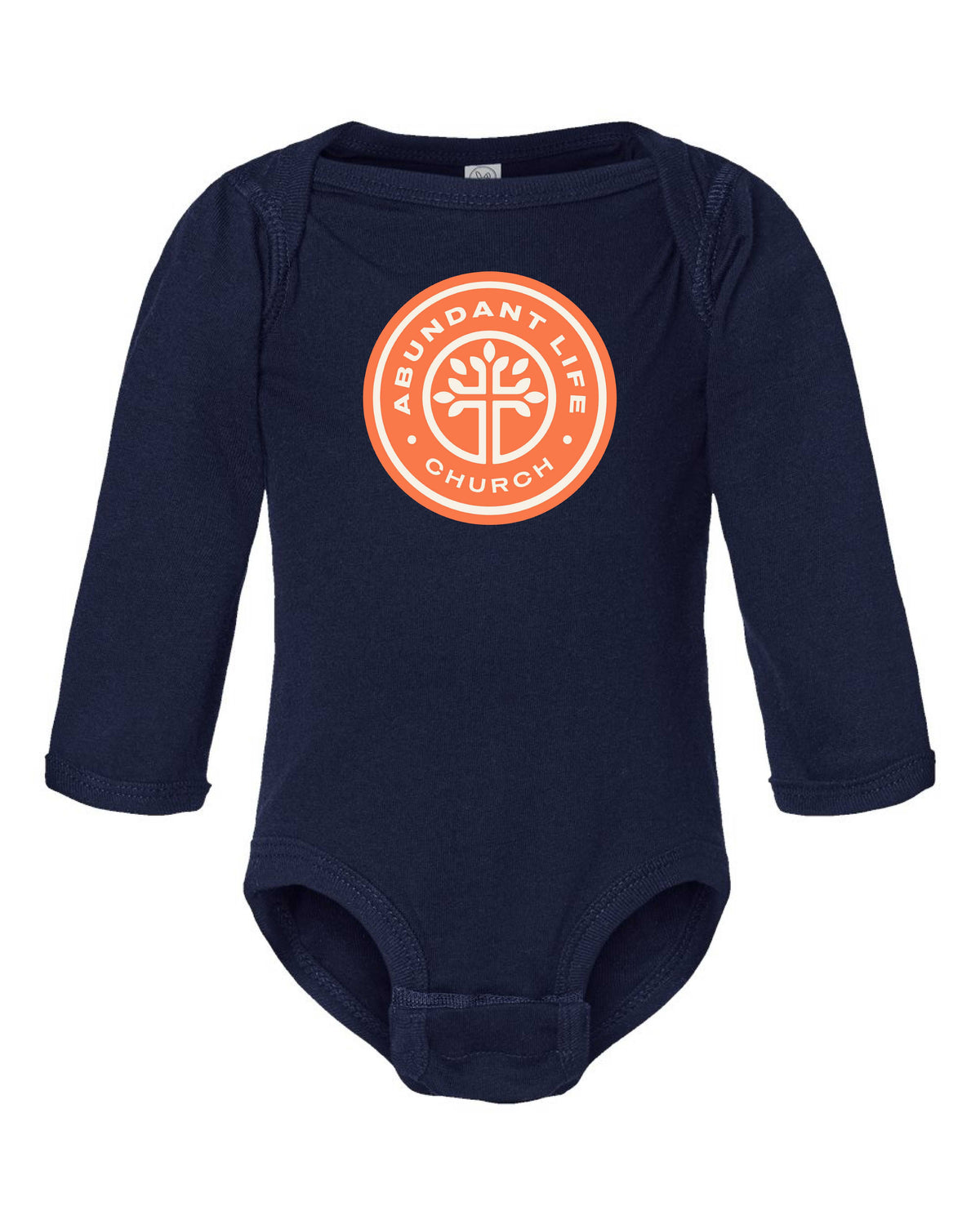 CIRCLE LOGO LONG SLEEVE ONESIE