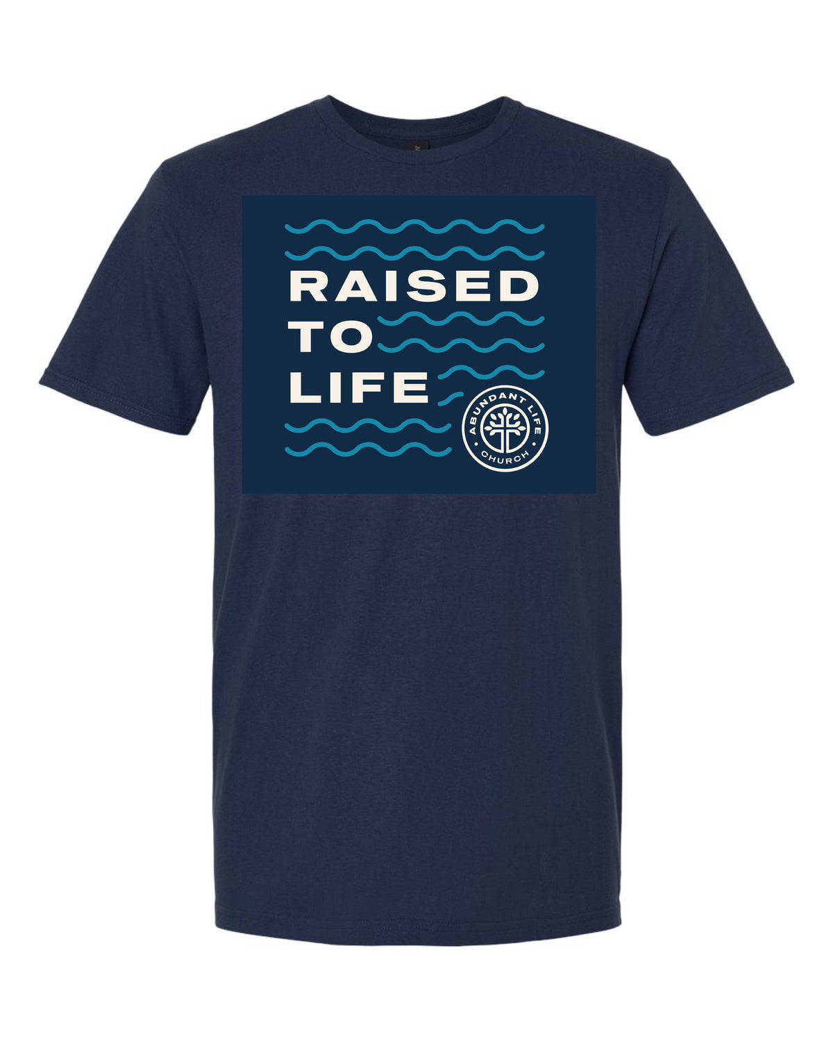 RAISED TO LIFE NAVY SOFT T-SHIRT