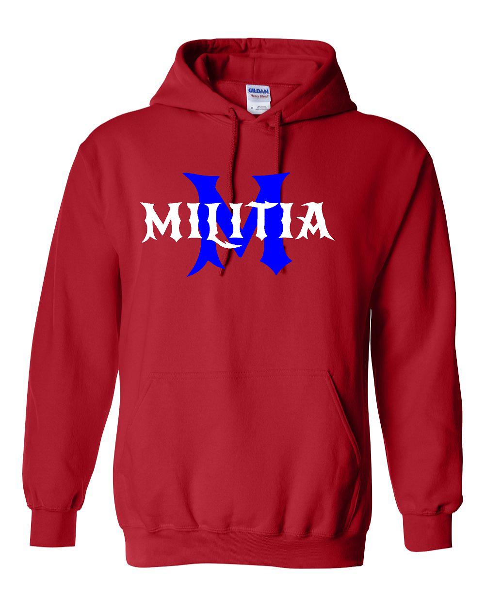 MILITIA GILDAN HOODED SWEATSHIRT
