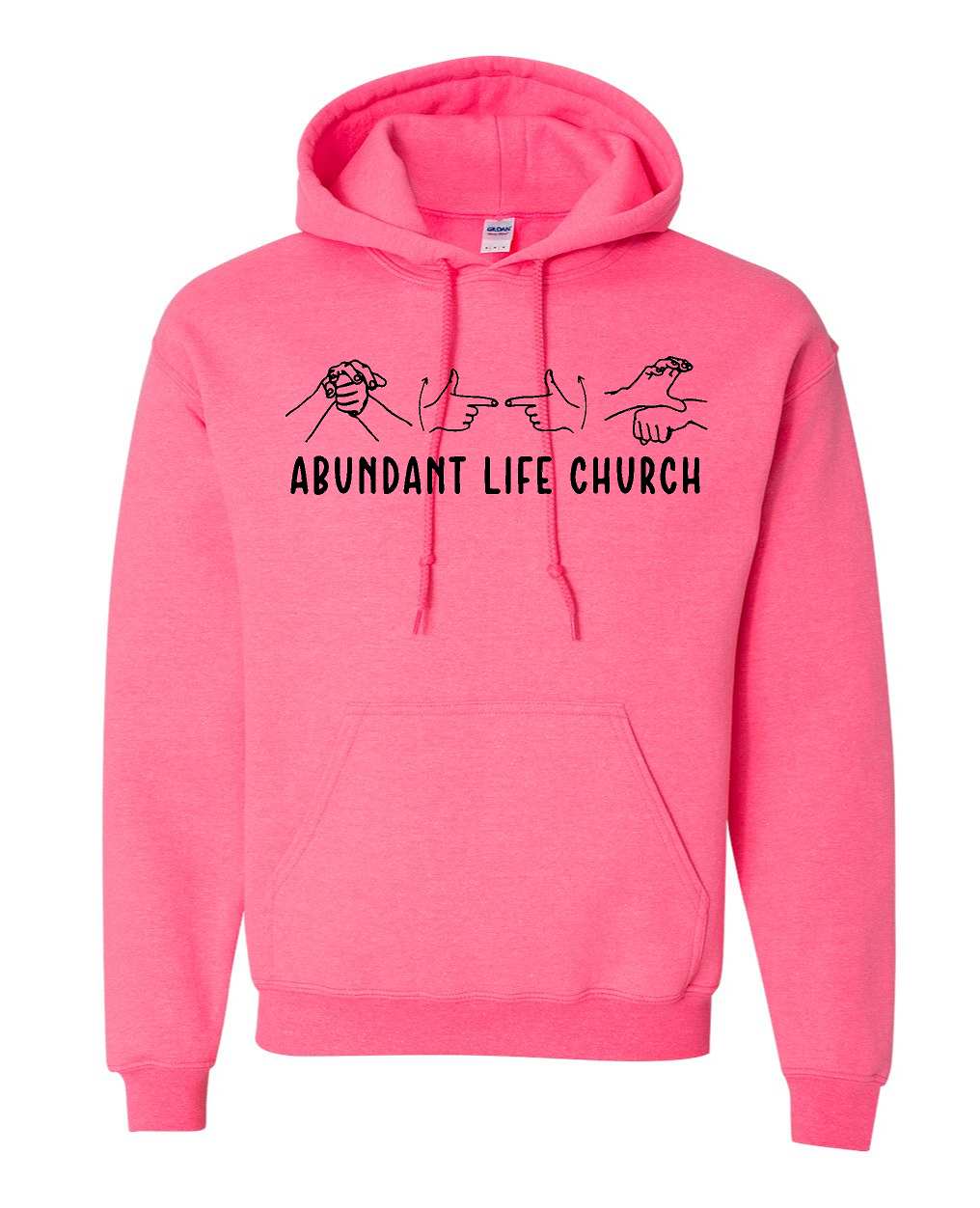 ABUNDANT LIFE SIGN LANGUAGE HOODED SWEATSHIRT