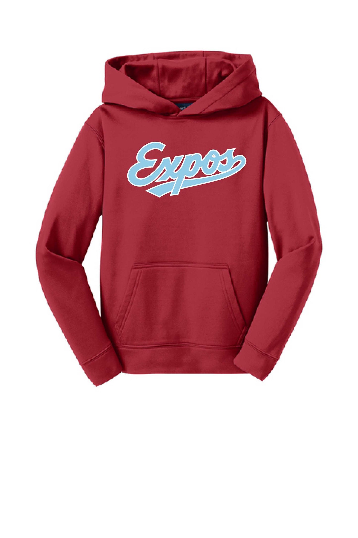 Expos Sport Tek Youth hooded sweatshirt