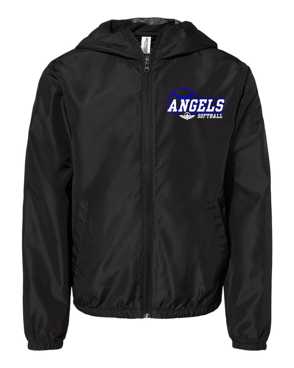 ANGELS EMBROIDERED ZIP UP YOUTH