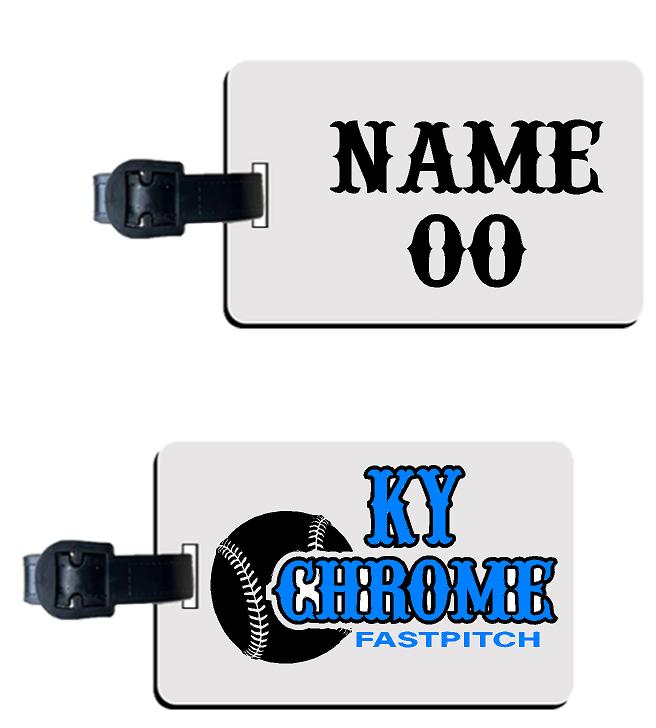 CHROME LUGGAGE TAG