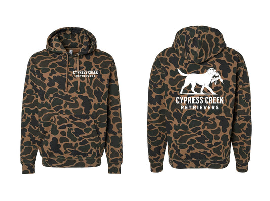 Cypress Creek - ADULT Duck camo Hooded sweatshirt
