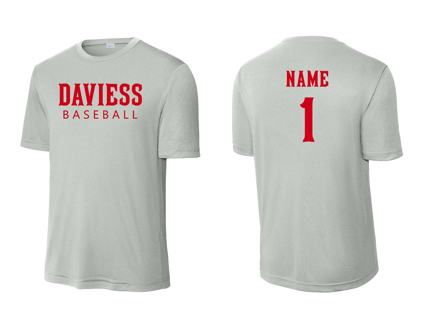 DC All Stars DRI FIT TEE NAME/NUMBER ON BACK (PUT NAME & NUMBER IN NOTES)