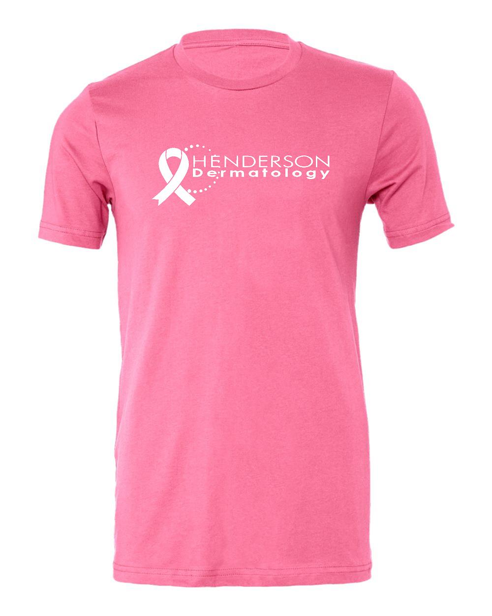 Henderson Dermatology Bella Pink tee
