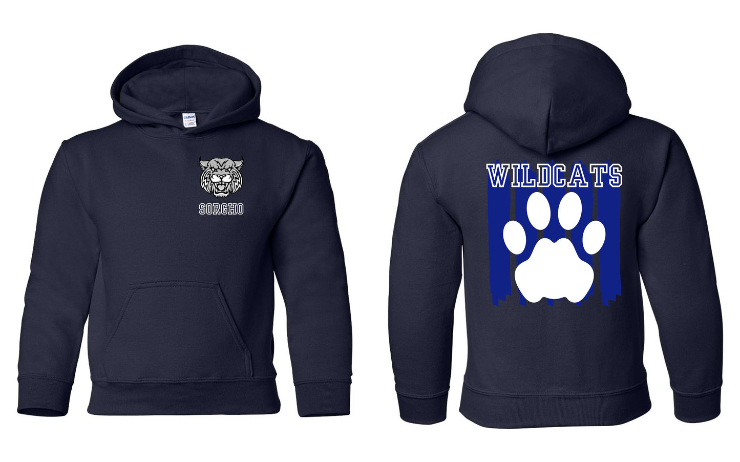 Sorgho Elementary Wildcats Hooded Sweatshirt