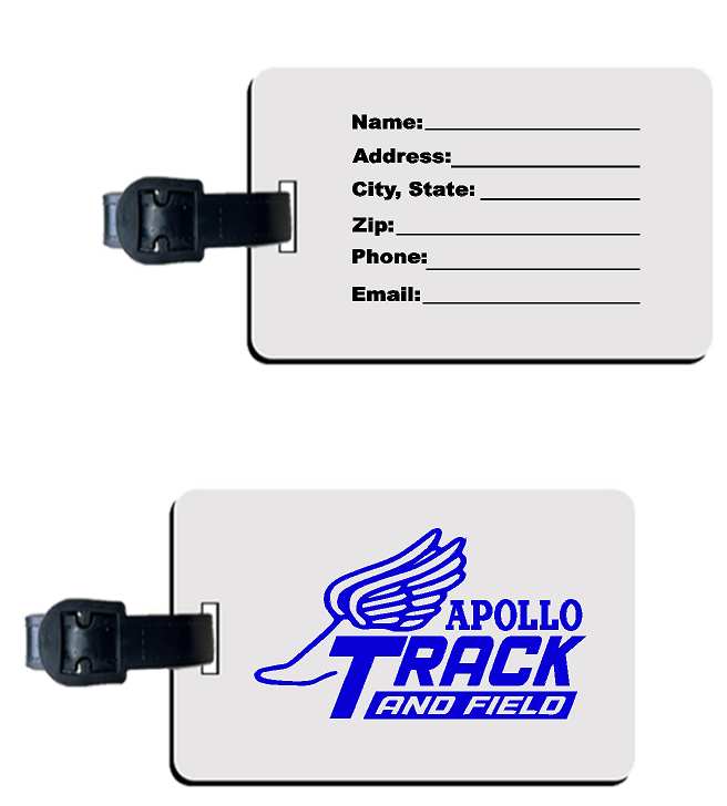 APOLLO TRACK AND FIELD LUGGAGE TAG
