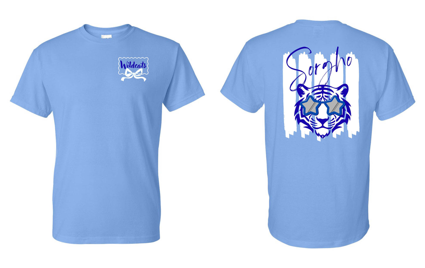Sorgho Elementary Wildcats with Bow Regular T-Shirt