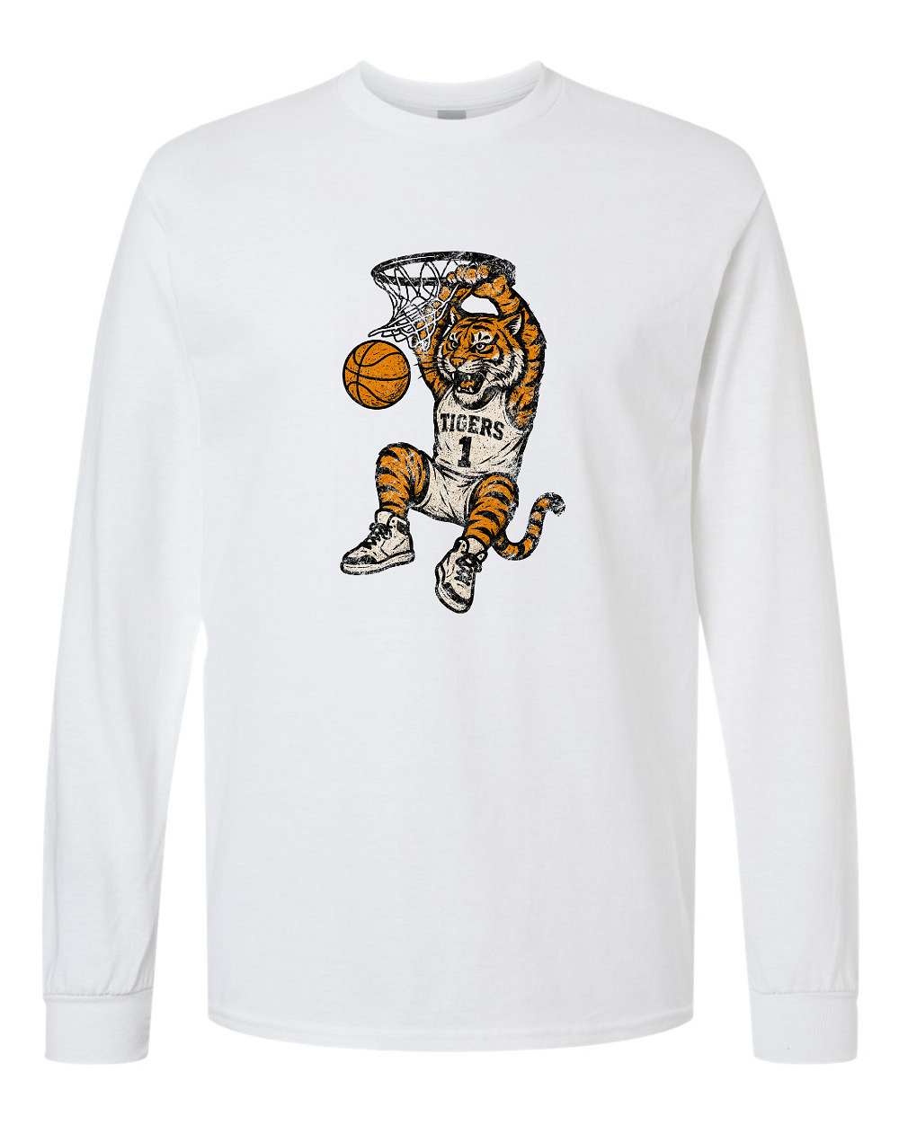 Tiger Basketball Tee Long Sleeve