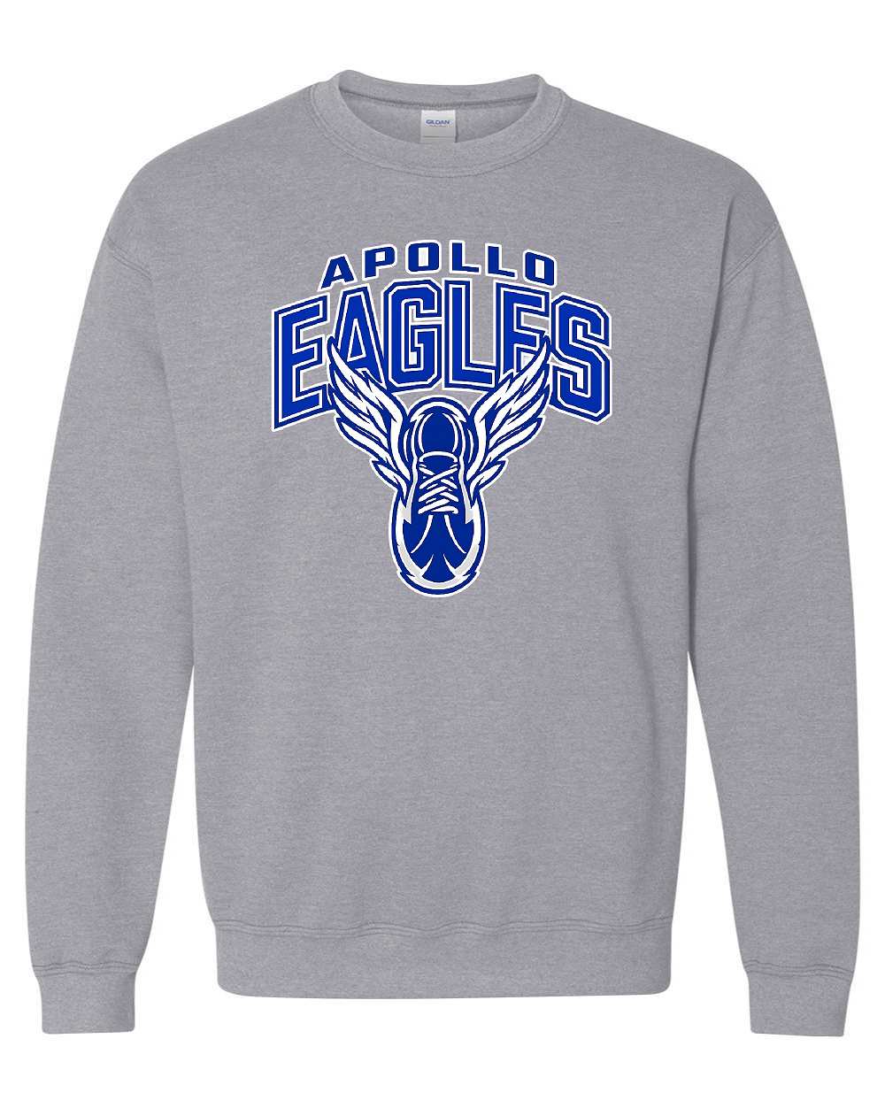 APOLLO TRACK & FIELD SHOE WITH WINGS CREW SWEATSHIRT