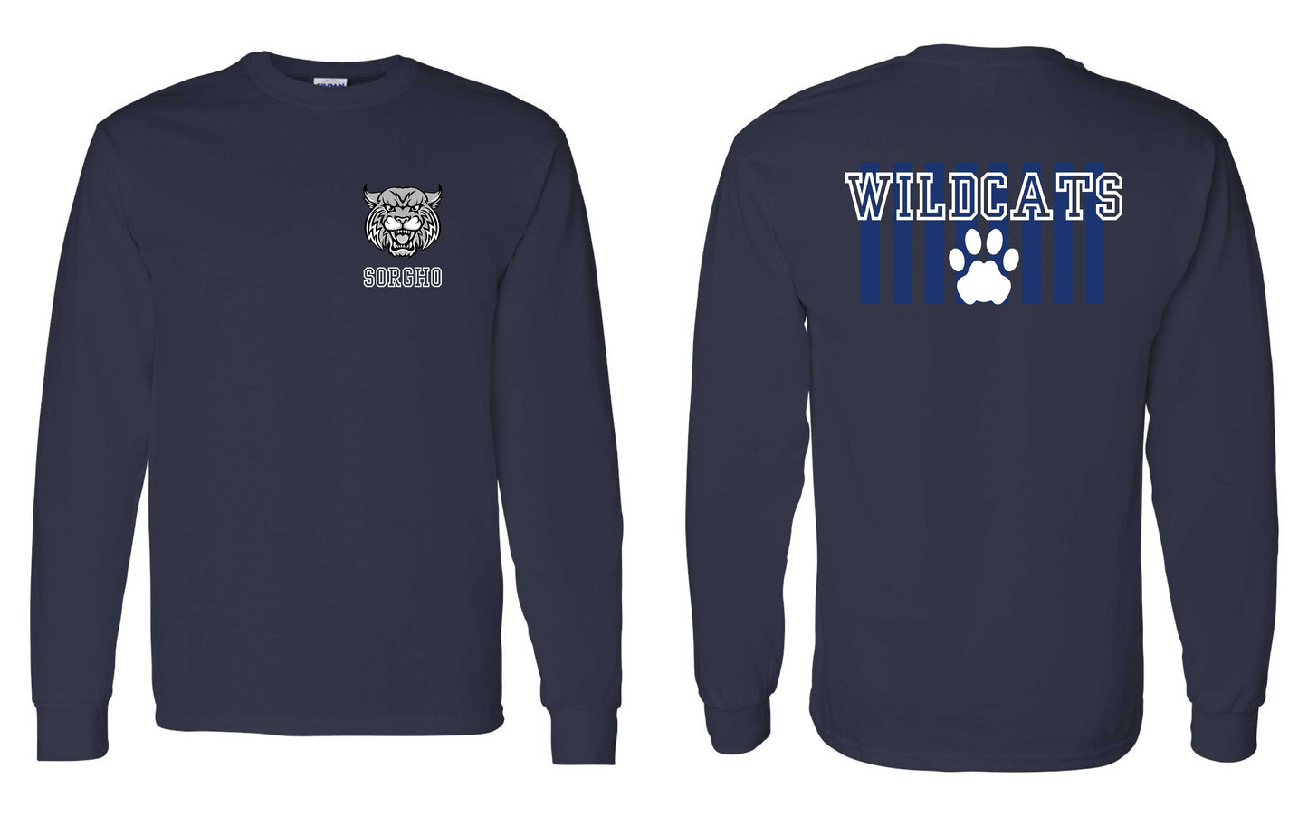Sorgho Elementary Wildcats Long Sleeve T-Shirt