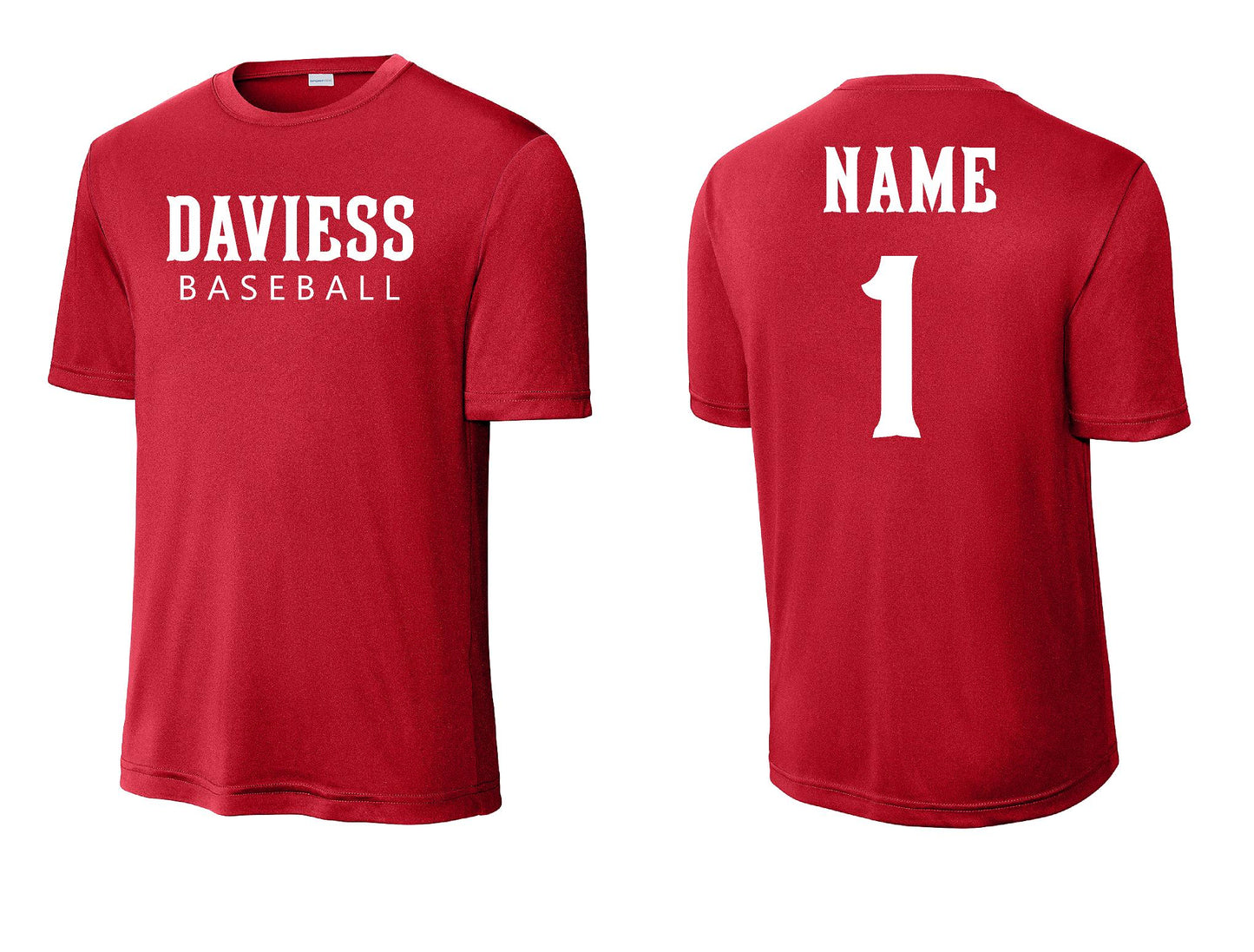 DC All Stars DRI FIT TEE NAME/NUMBER ON BACK (PUT NAME & NUMBER IN NOTES)