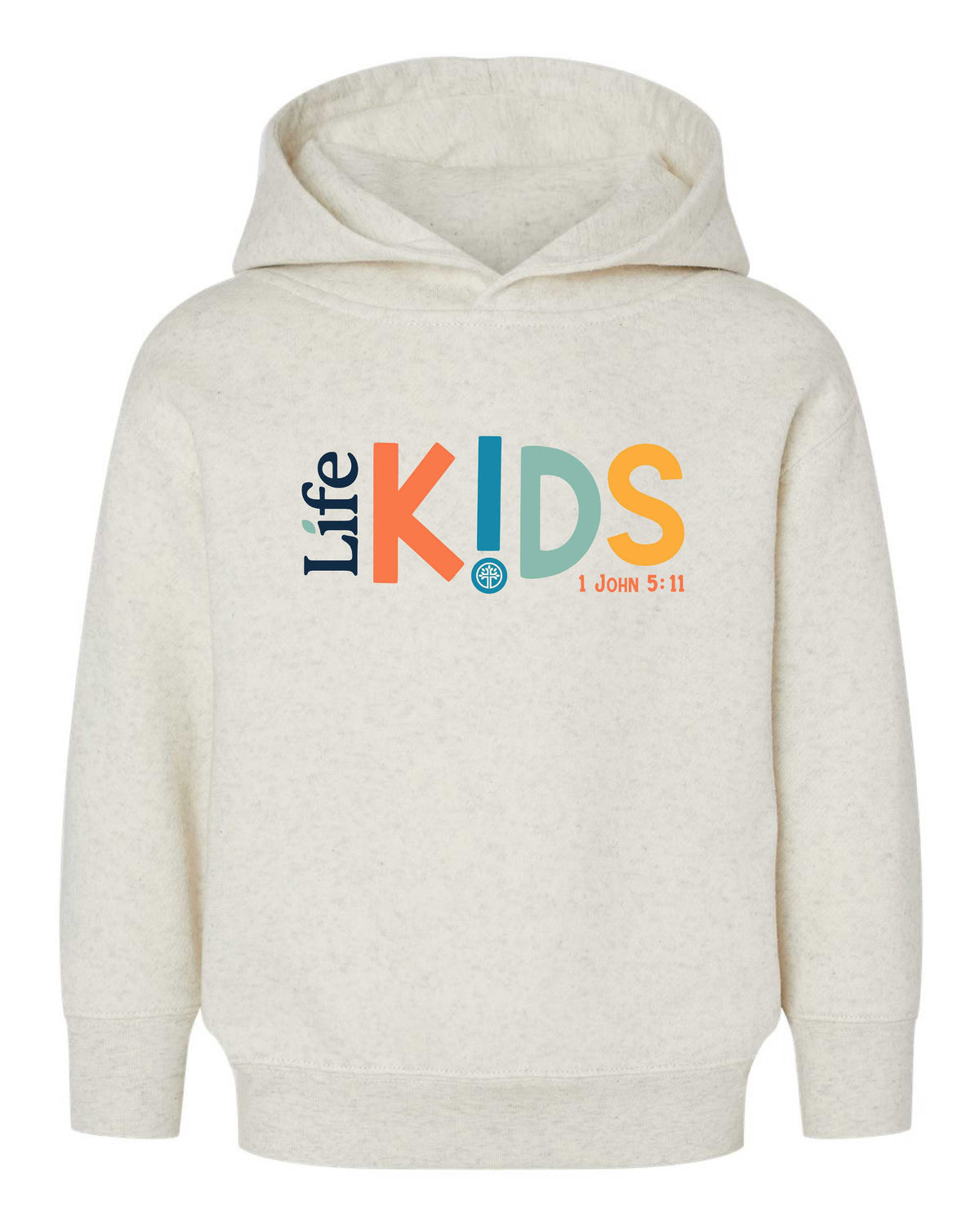 LIFE KIDS CREAM HOODED SWEATSHIRT