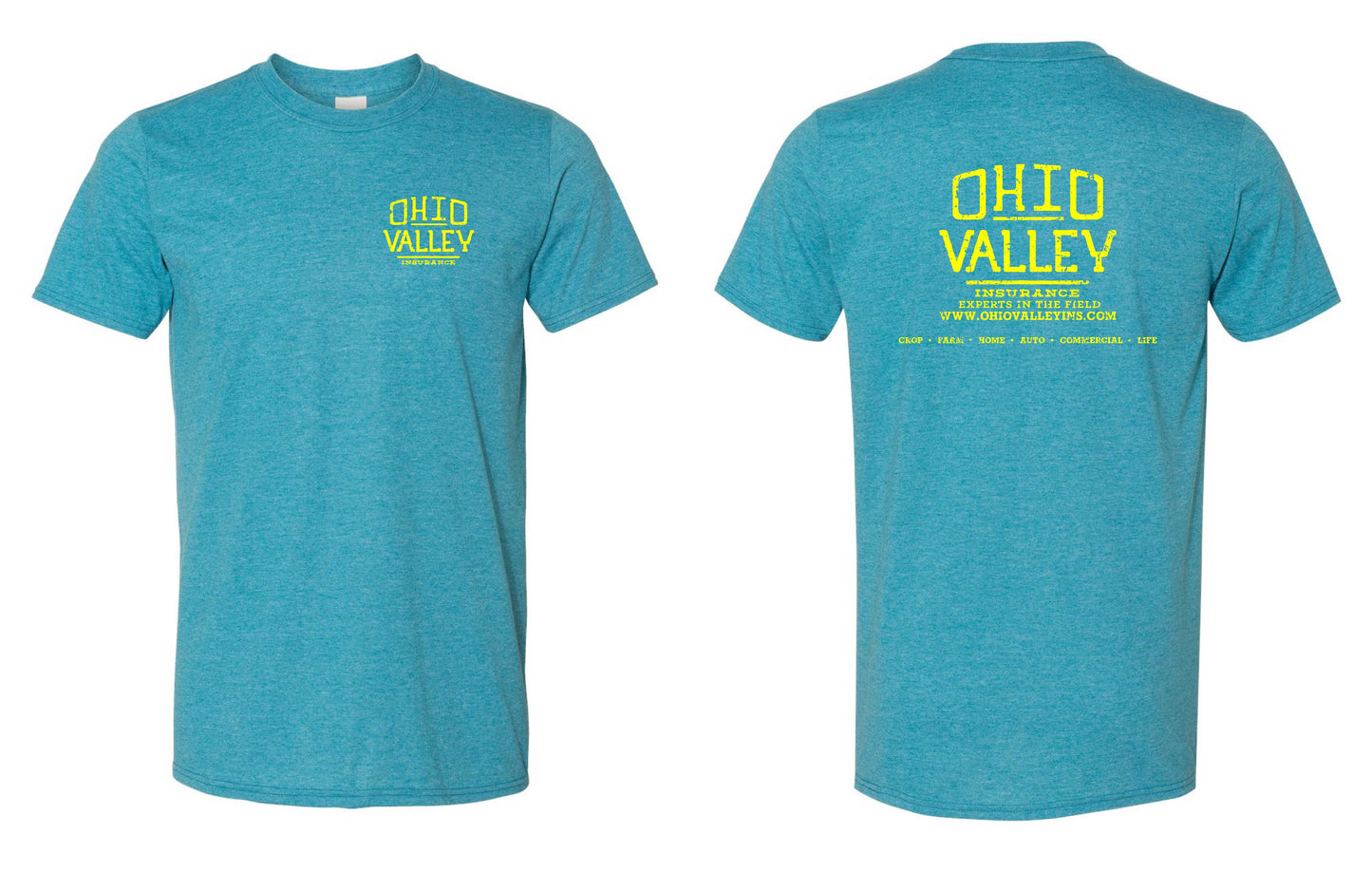 Ohio Valley Gildan Softstyle with Yellow Ink