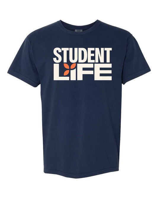 STUDENT LIFE NAVY COMFORT COLORS T-SHIRT