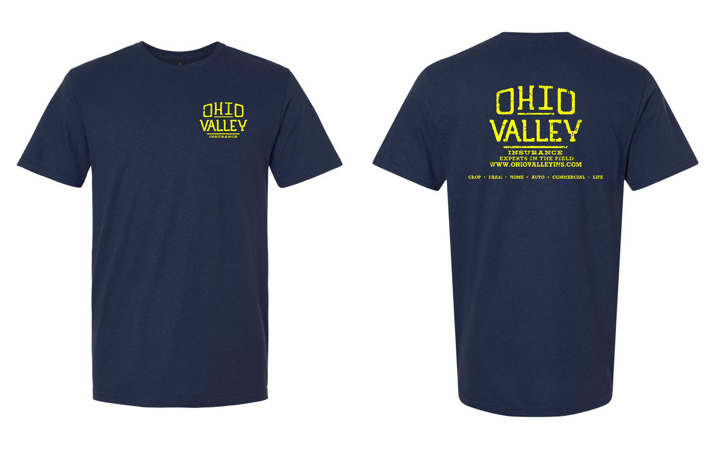 Ohio Valley Gildan Softstyle with Yellow Ink