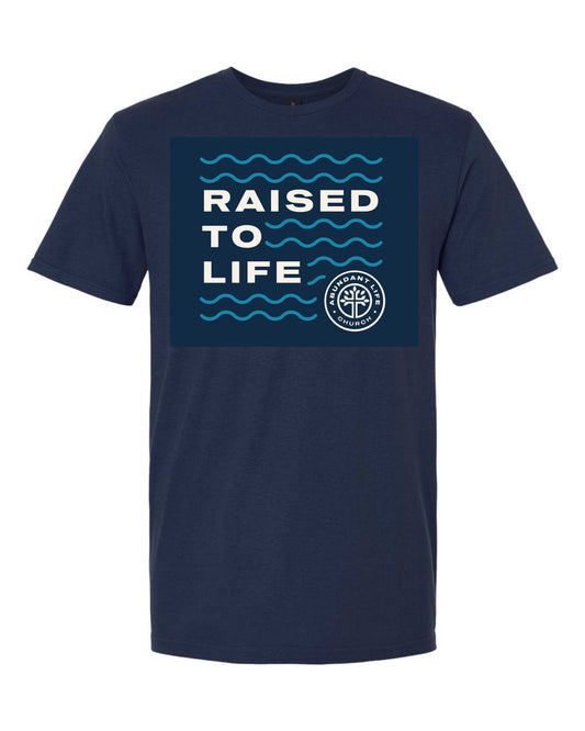 RAISED TO LIFE NAVY SOFT T-SHIRT