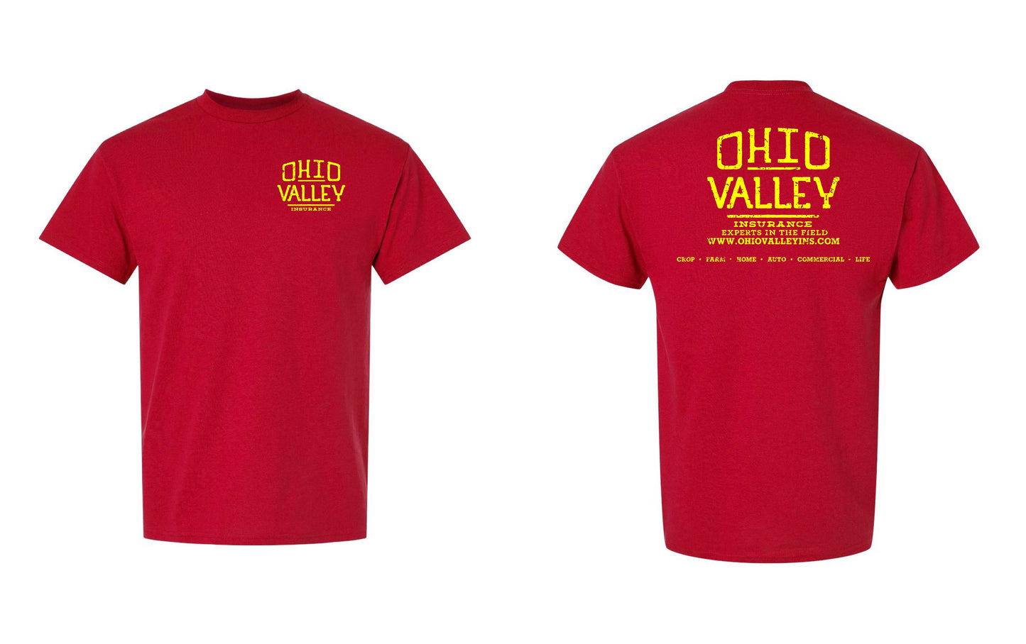 Ohio Valley Gildan Dryblend with Yellow Ink