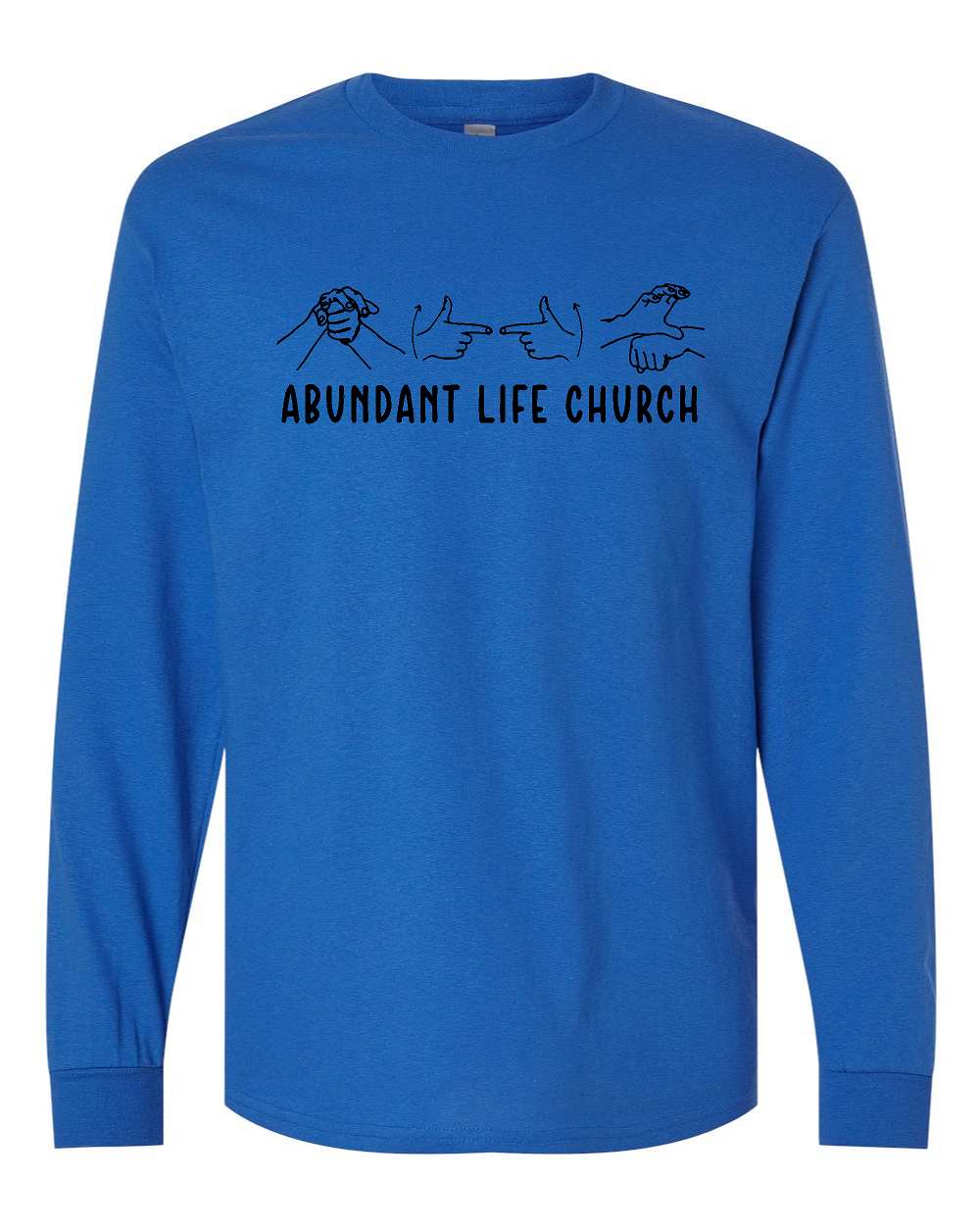 ABUNDANT LIFE SIGN LANGUAGE LONG SLEEVE TEE