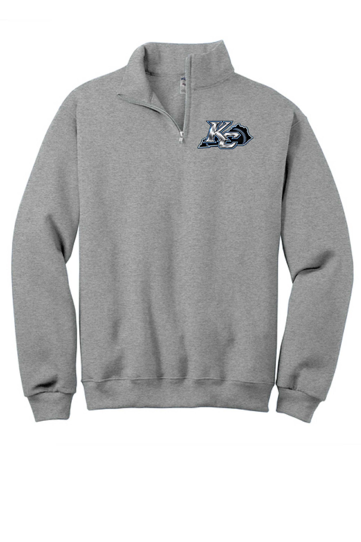 KENTUCKY CHROME BASEBALL 1/4 ZIP SWEATSHIRT (JERZEES)