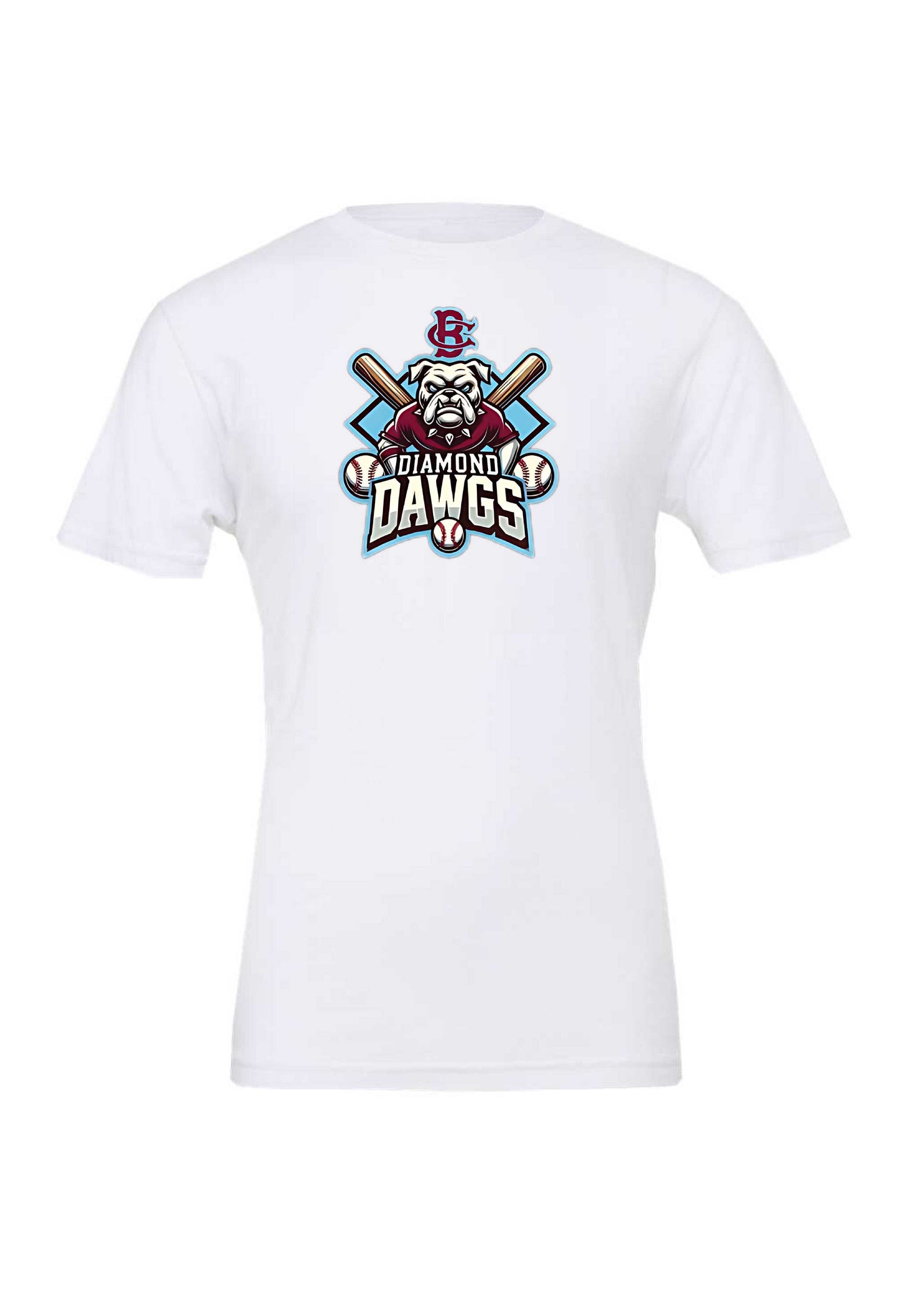 Diamond Dawgs Logo White Apparel