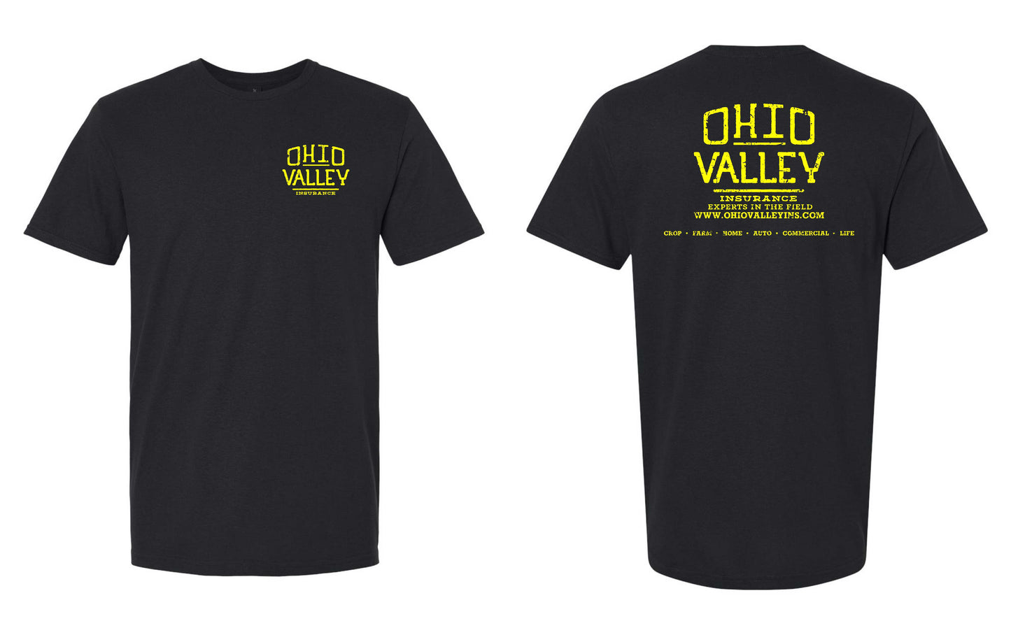 Ohio Valley Gildan Softstyle with Yellow Ink