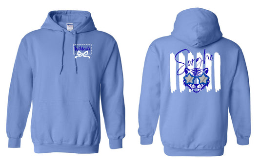 Sorgho Elementary Wildcats with bow Hooded Sweatshirt