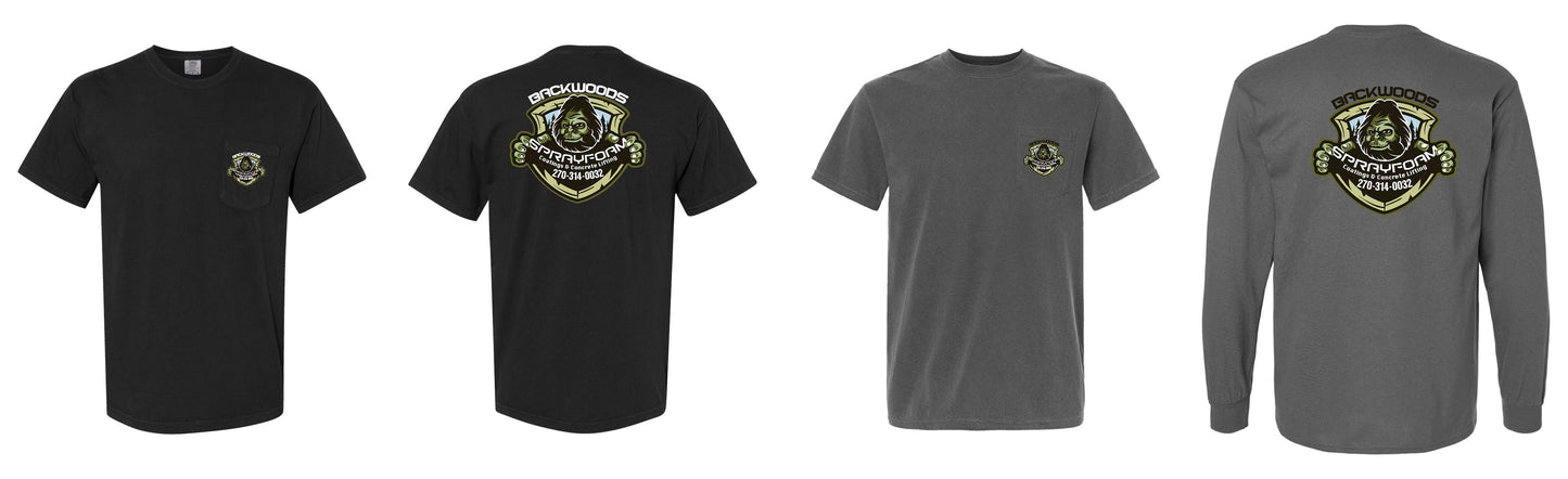 Backwoods Comfort Colors Pocket Tee
