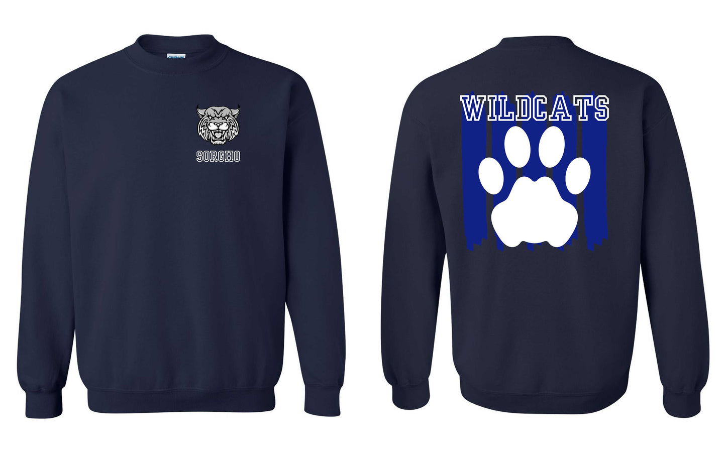 Sorgho Elementary Wildcats Crew Sweatshirt