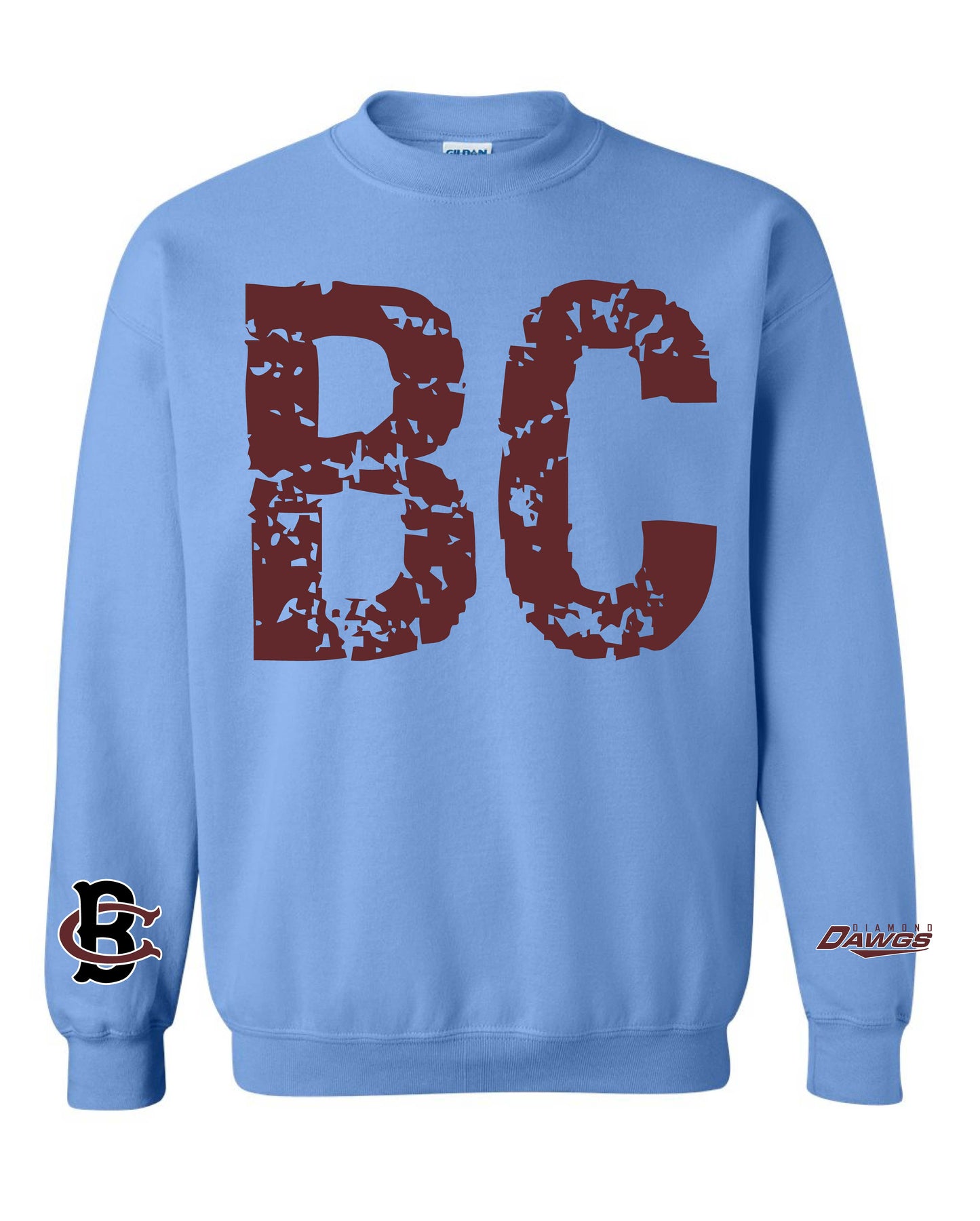 BC Diamond Dogs Crew Sweatshirt with sleeves