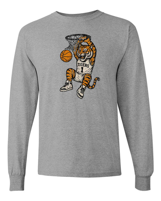 Tiger Basketball Tee Long Sleeve