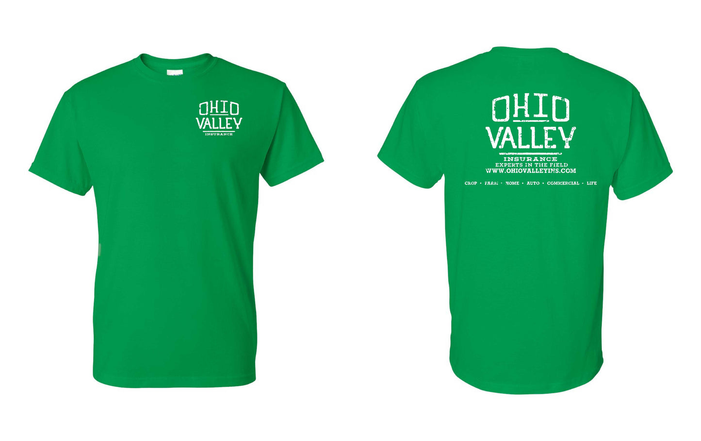 Ohio Valley Gildan Dryblend Tee with White Ink