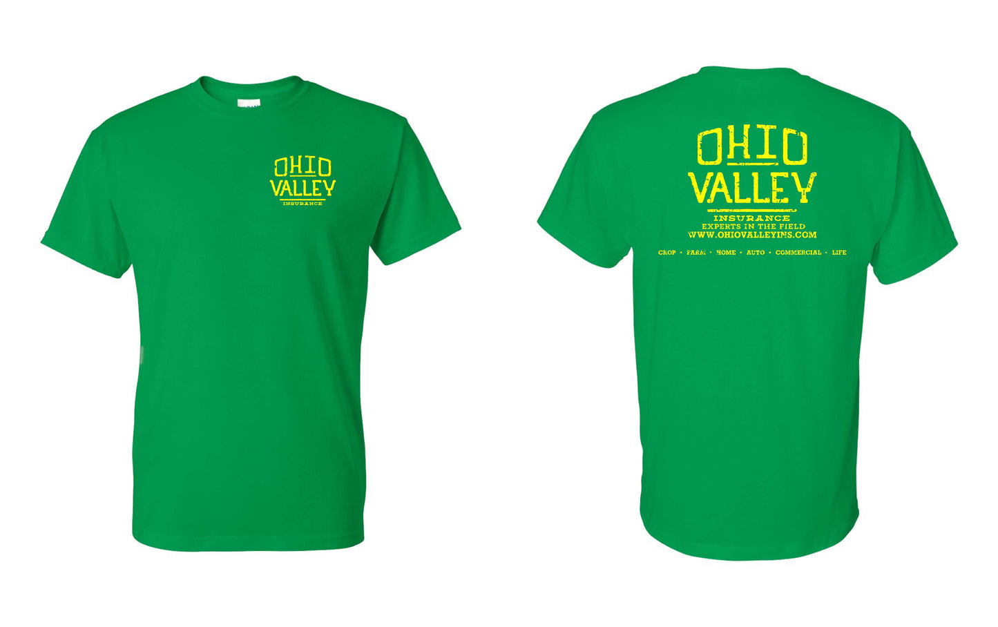 Ohio Valley Gildan Dryblend with Yellow Ink