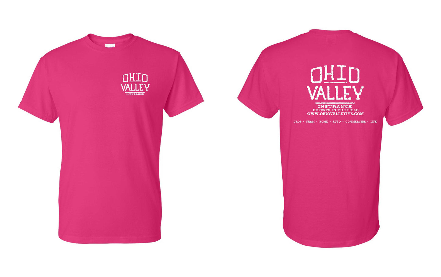 Ohio Valley Gildan Dryblend Tee with White Ink