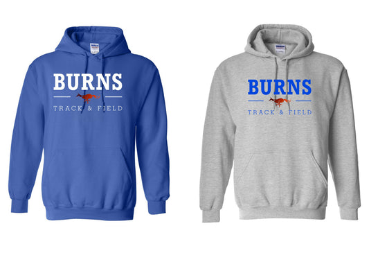 BURNS TRACK & FIELD  HOODED SWEATSHIRT