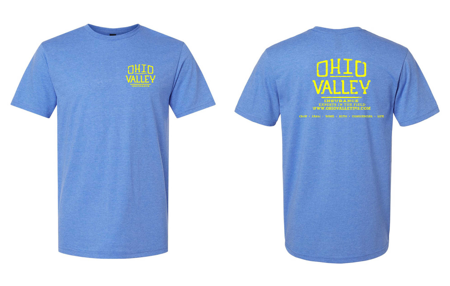 Ohio Valley Gildan Softstyle with Yellow Ink
