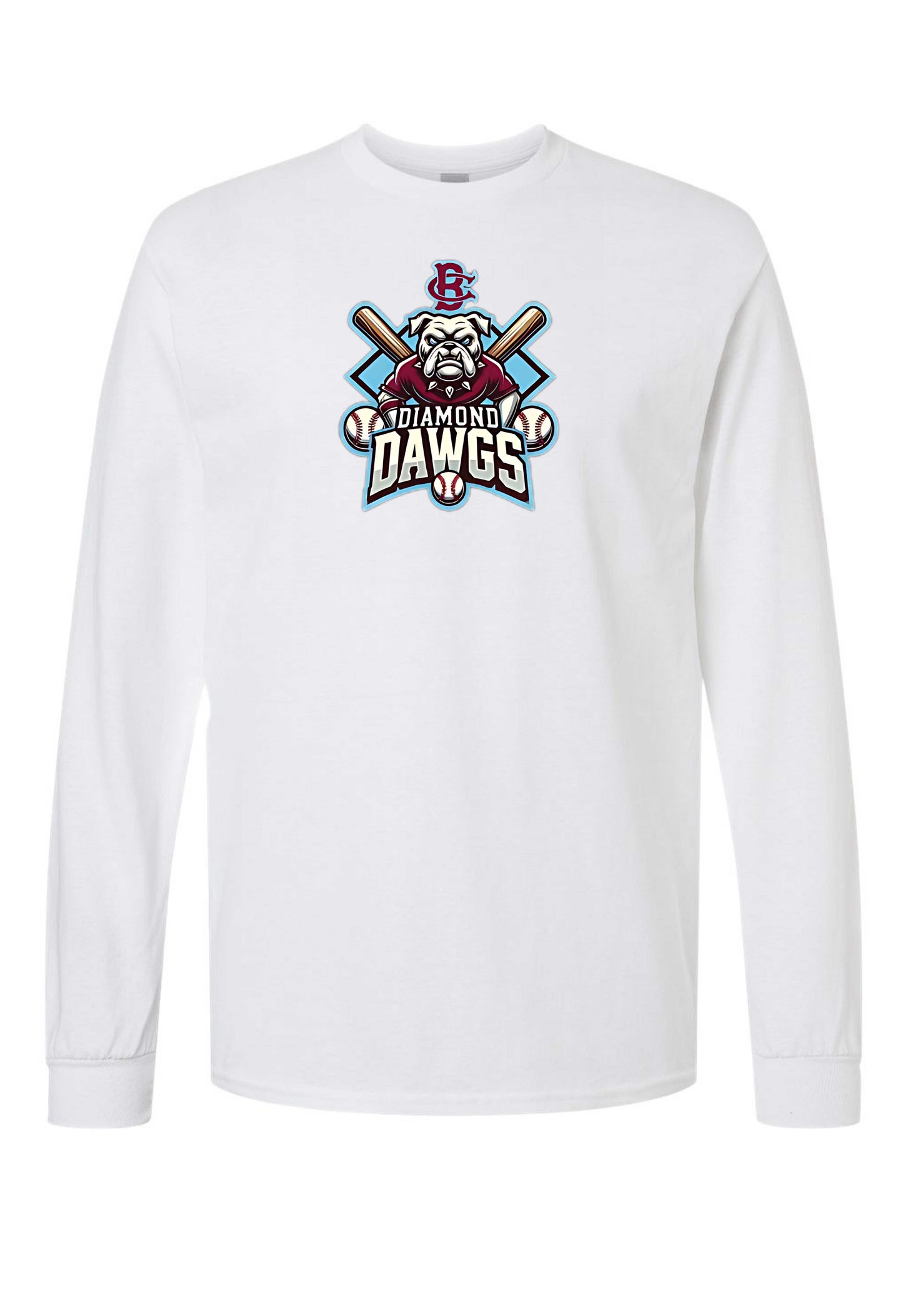 Diamond Dawgs Logo White Apparel
