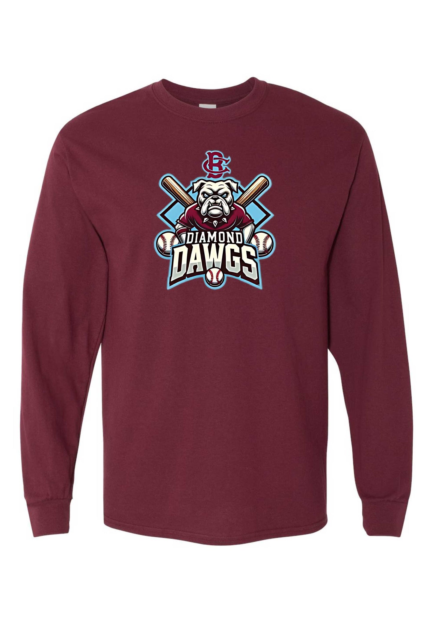 Diamond Dawgs Logo Maroon Apparel