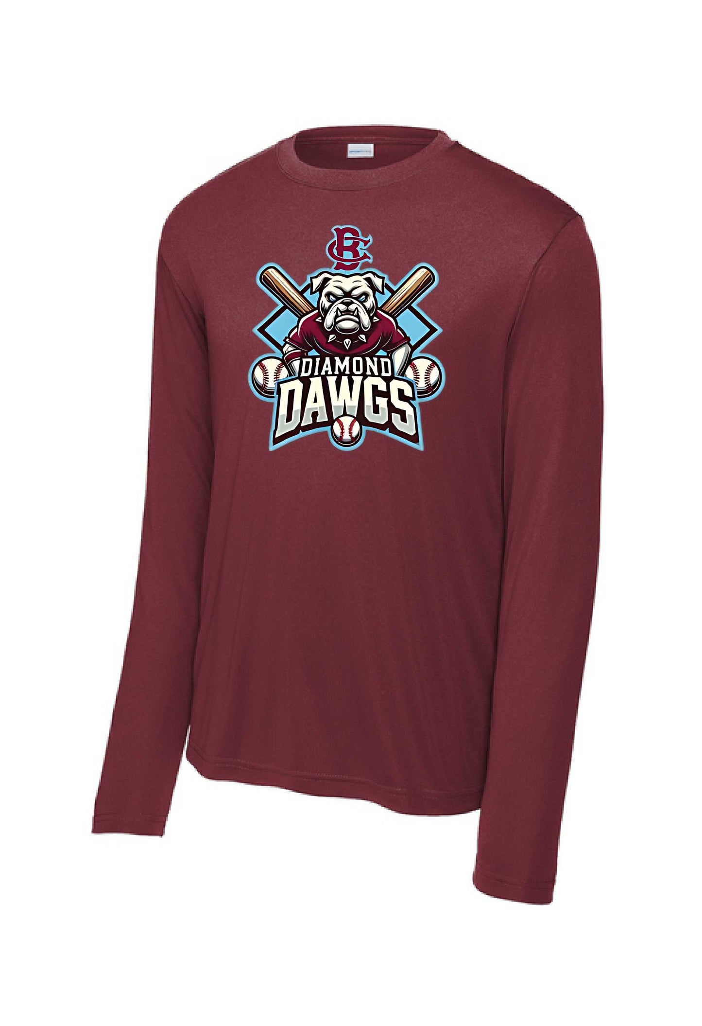 Diamond Dawgs Logo Maroon Apparel