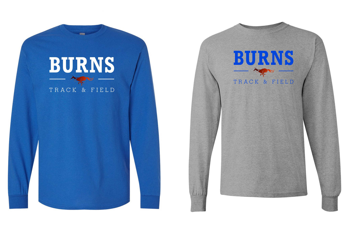 BURNS TRACK & FIELD LONG SLEEVE TEE