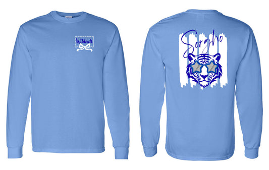 Sorgho Elementary Wildcats with Bow Long Sleeve T-Shirt